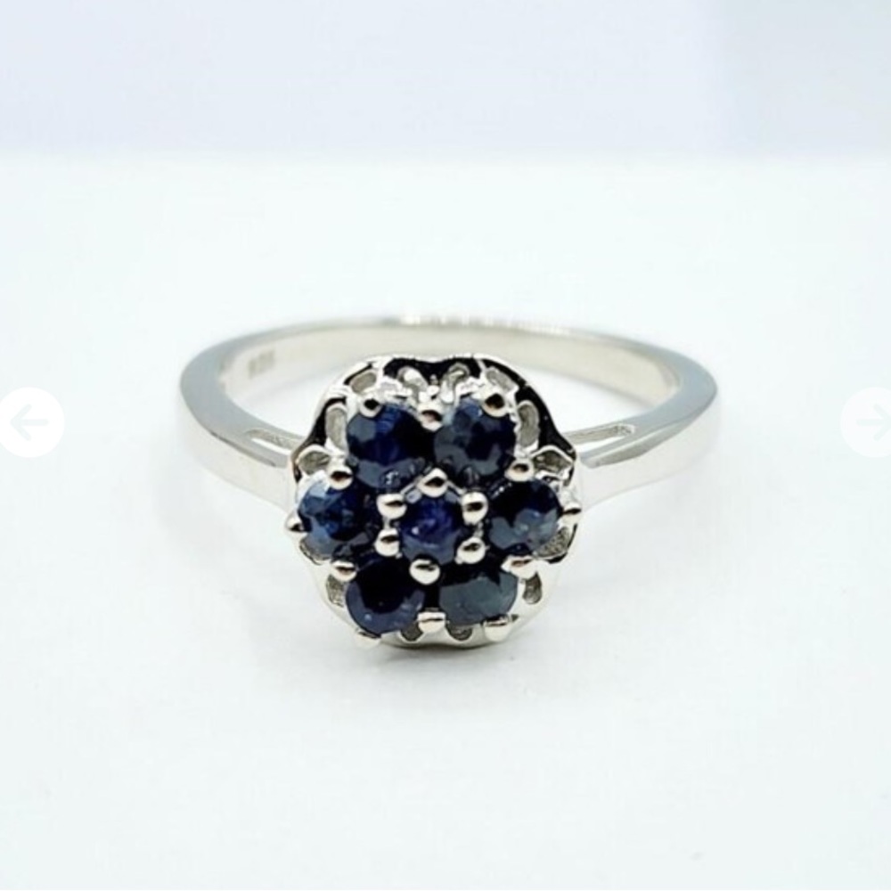 - New! Sterling & .50 CT Sapphire Ring!